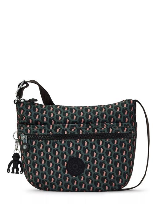 KIPLING Skuldertaske 'ARTO'  grøn / pink / sort