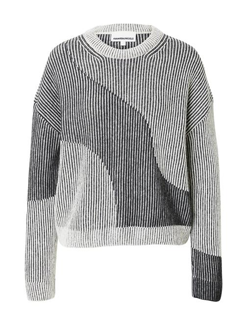 Se ARMEDANGELS Pullover 'MAYRA VANISE'  sort / hvid ved About You