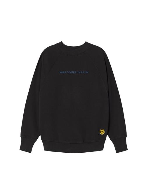 Thinking MU Sweatshirt 'HERE COMES THE SUN'  blå / gul / sort