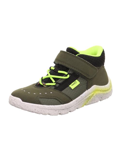 Se SUPERFIT Sneakers 'KICKS'  neongul / oliven / sort ved About You