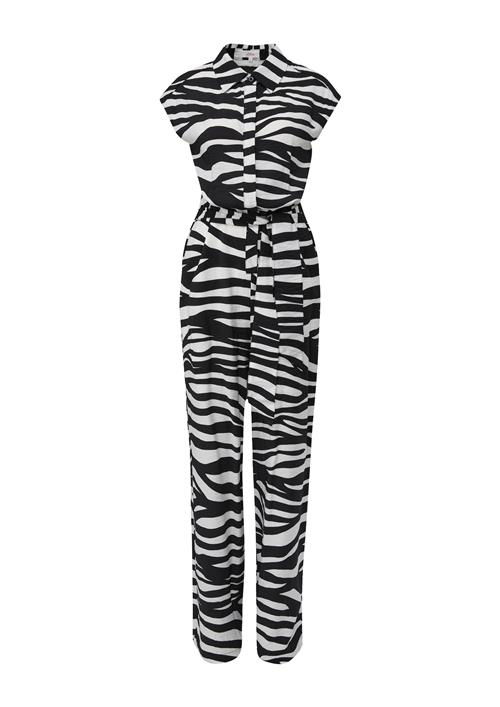 Se s.Oliver Jumpsuit  sort / hvid ved About You