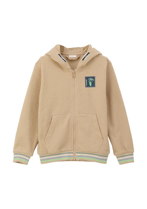 s.Oliver Sweatjakke  beige / grøn