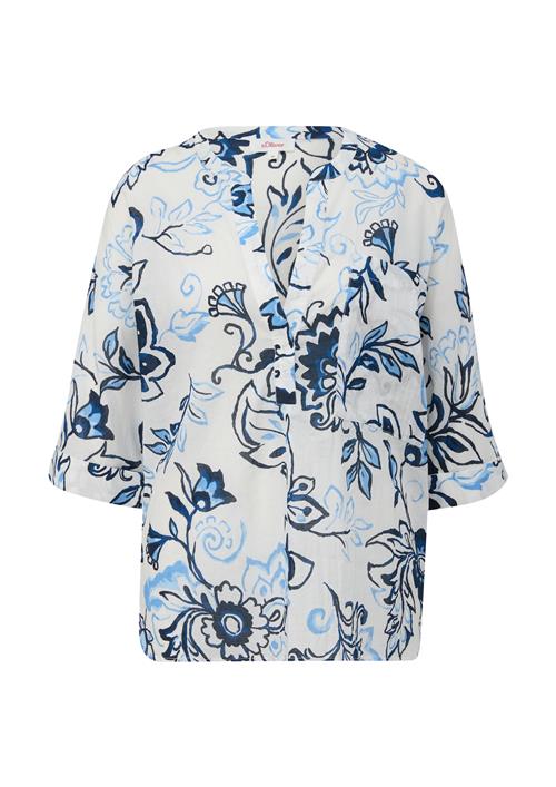 s.Oliver Bluse  navy / azur / lyseblå / hvid