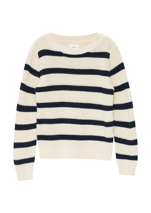 Se s.Oliver Pullover  lysebeige / sort ved About You