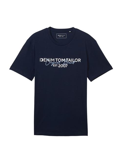 TOM TAILOR DENIM Bluser & t-shirts  navy / lyseblå / hvid