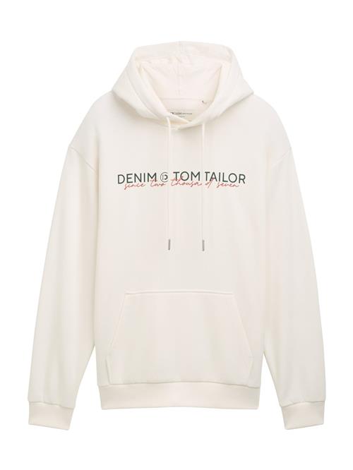 TOM TAILOR DENIM Sweatshirt  gran / brandrød / hvid