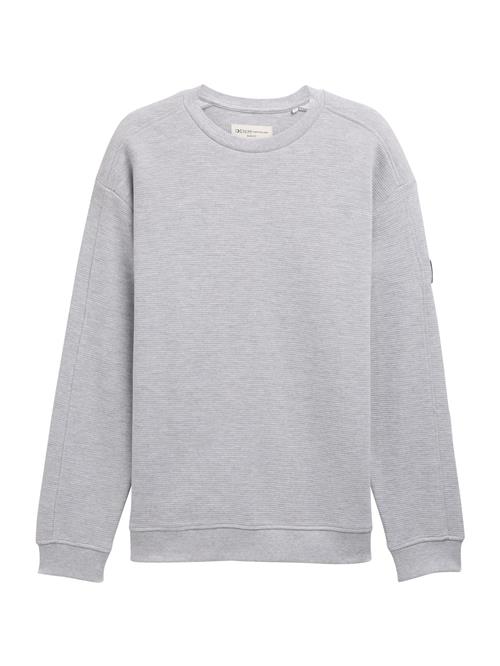 TOM TAILOR DENIM Pullover  lysegrå / sort