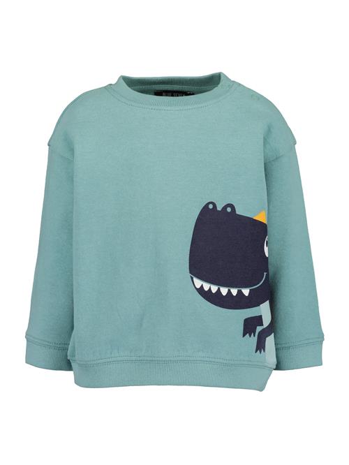 Se BLUE SEVEN Sweatshirt  navy / cyanblå / gul / hvid ved About You