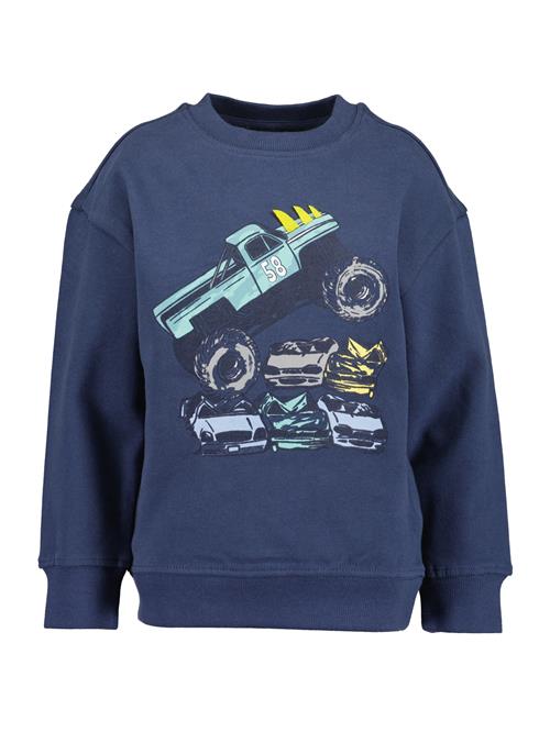 Se BLUE SEVEN Sweatshirt  mørkeblå / gul / mint / hvid ved About You