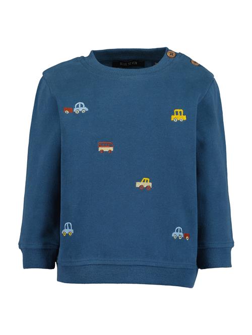 Se BLUE SEVEN Sweatshirt  blå / lyseblå / brun / gul ved About You