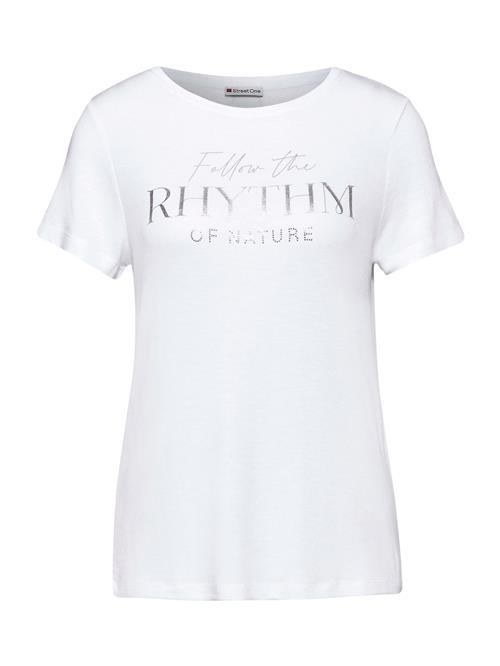 STREET ONE Shirts 'RHYTHM'  sølv / hvid