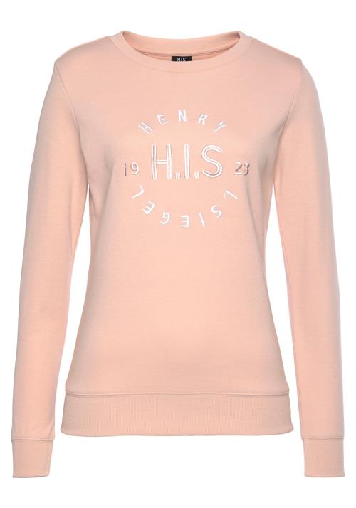 Se H.I.S Sweatshirt  rosé / sølv / hvid ved About You