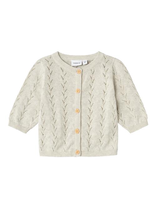 Se NAME IT Cardigan 'NKFBanni'  beige-meleret ved About You