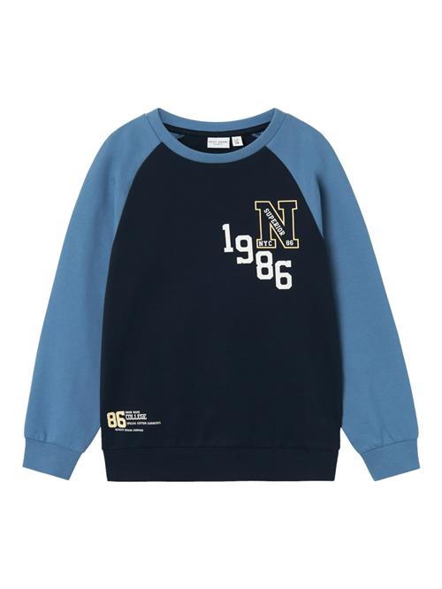 NAME IT Sweatshirt 'VILDAR'  blå / safir / gul / hvid