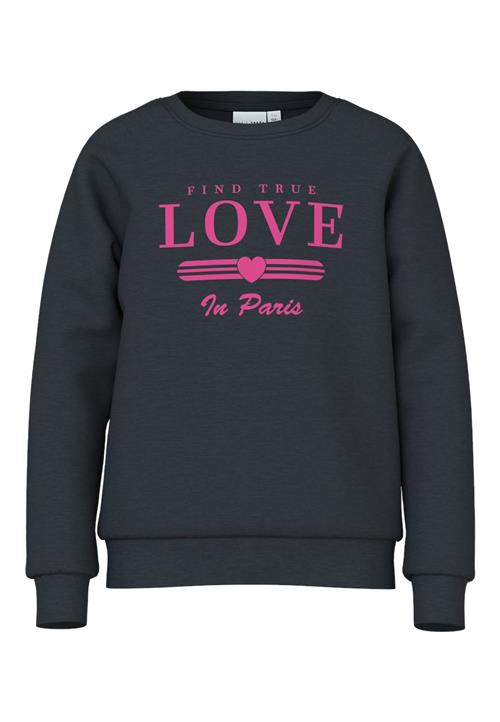 NAME IT Sweatshirt 'VEDA'  mørkeblå / pink