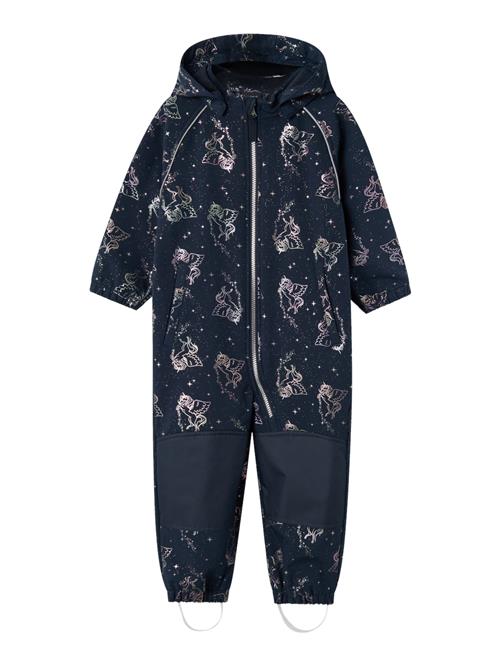 NAME IT Funktionsjakkesæt 'NMFAlfa08'  mørkeblå / pastelgul / lysegrøn / lyserød