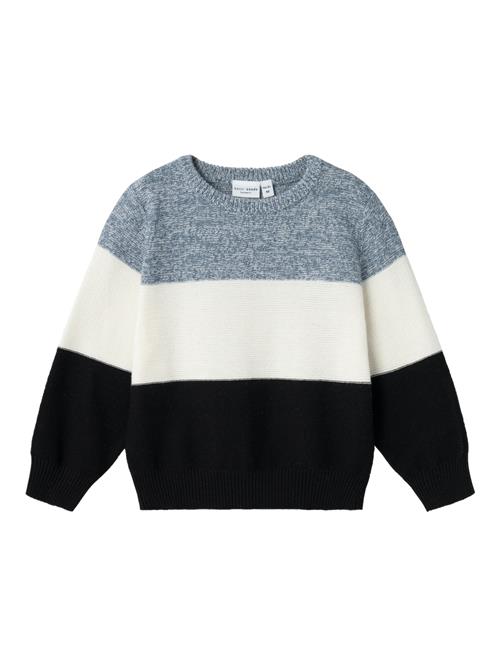 NAME IT Pullover 'Vohan'  natblå / blå-meleret / hvid