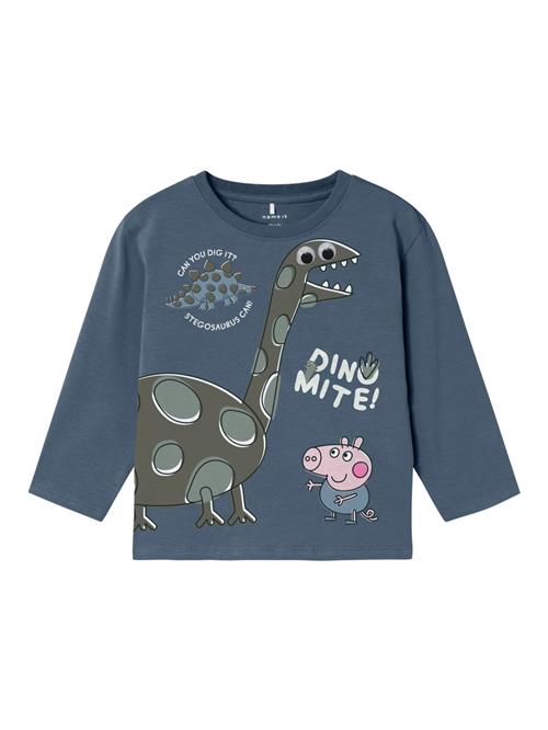 NAME IT Shirts 'Abrum Peppapig'  mørkeblå / grå / lyserød / hvid