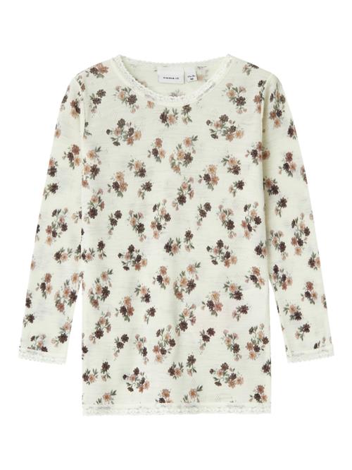 NAME IT Bluser & t-shirts 'Wang'  brun / rustbrun / mørkegrøn / hvid