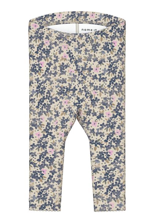 NAME IT Leggings 'NINNE'  creme / marin / grøn / pink