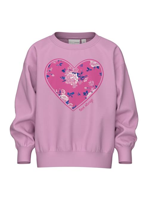 NAME IT Sweatshirt 'VILOUI'  ultramarinblå / eosin / lys pink / hvid