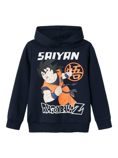 Se NAME IT Sweatshirt 'Dragonball'  navy / mandarin / sort / hvid ved About You