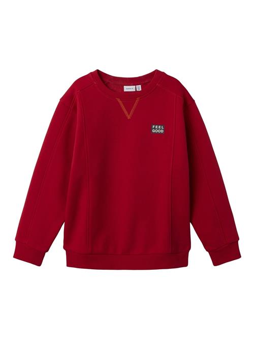 NAME IT Sweatshirt  rød / sort