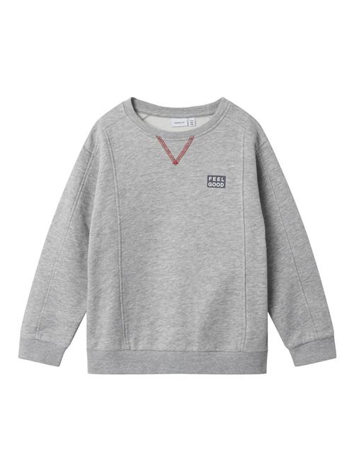 NAME IT Sweatshirt  grå / sort