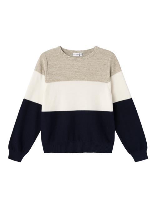 Se NAME IT Pullover 'NKMVohan'  navy / brokade / uldhvid ved About You