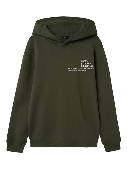 NAME IT Sweatshirt  grøn / hvid