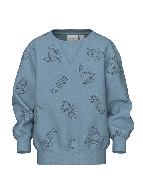 NAME IT Sweatshirt 'VIMO'  røgblå / sort