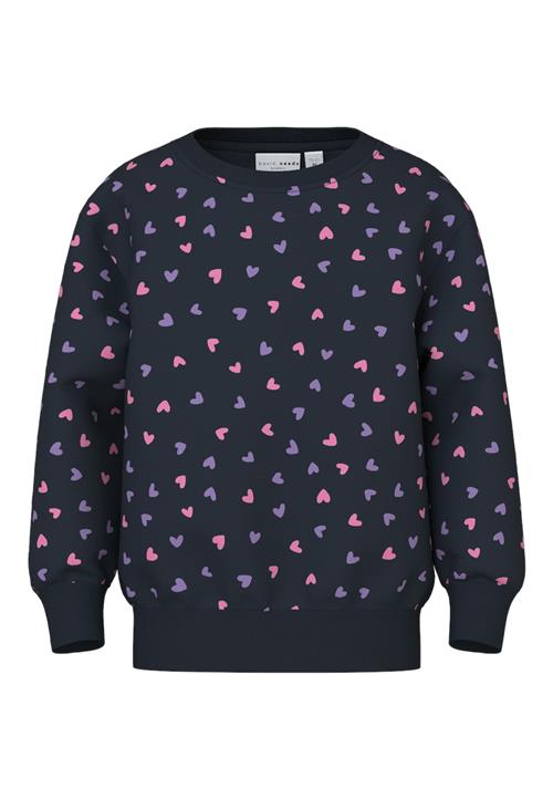 NAME IT Sweatshirt 'DAVINA'  safir / lilla / lys pink