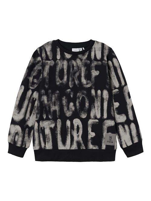 NAME IT Sweatshirt  grå / sort