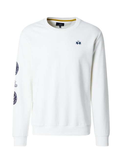 Se La Martina Pullover  navy / hvid ved About You