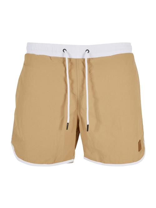 Urban Classics Badeshorts  sand / hvid