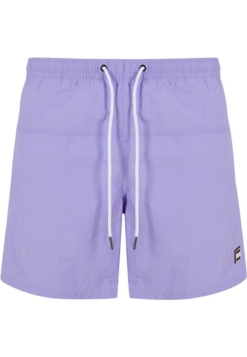 Urban Classics Badeshorts  lavendel / sort / hvid