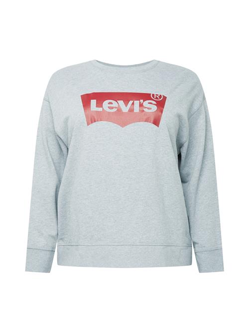 Se Levi's® Plus Sweatshirt 'PL Graphic Standard Crew'  grå-meleret / rød ved About You