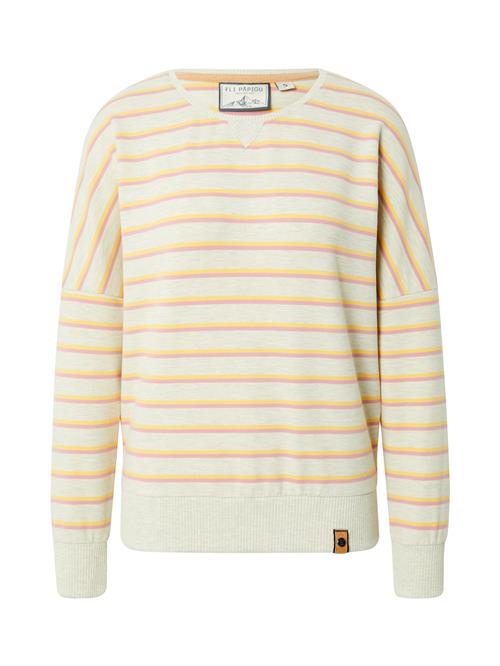 Se Fli Papigu Sweatshirt 'Der 8'  pastelorange / lyserød / hvid-meleret ved About You