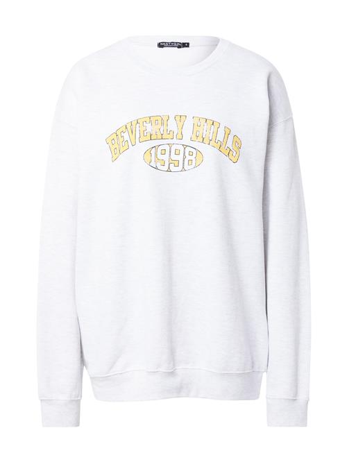 Se Nasty Gal Sweatshirt  gul / lysegrå / sort ved About You