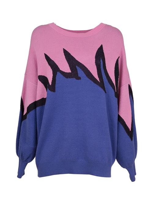 Influencer Pullover  blå / lilla / pink