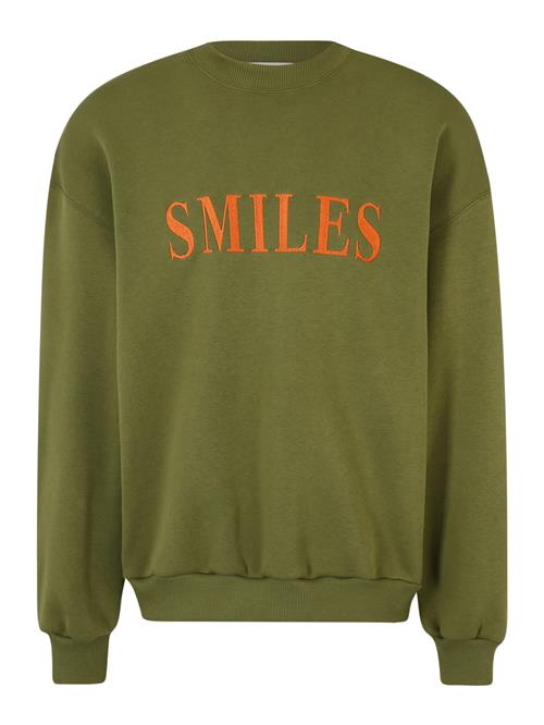 Smiles Sweatshirt 'Jay'  oliven / koral