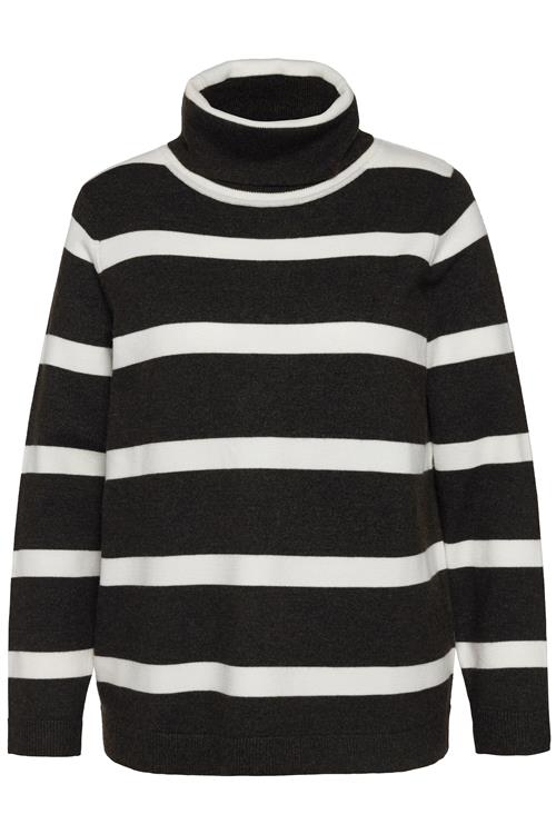 Ulla Popken Pullover  sort / hvid