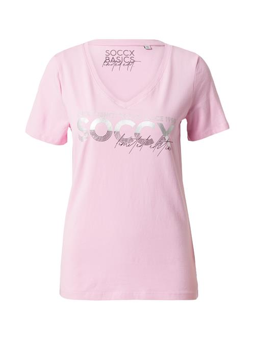 Soccx Shirts 'Mary'  pastelpink / sølv / hvid