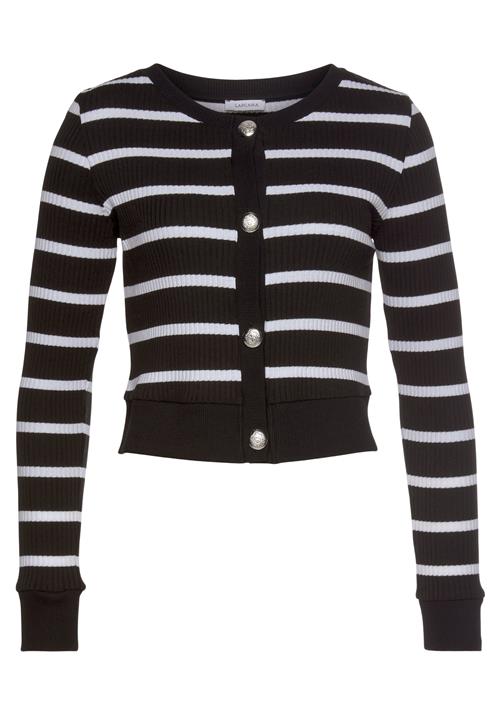 LASCANA Cardigan  sort / hvid