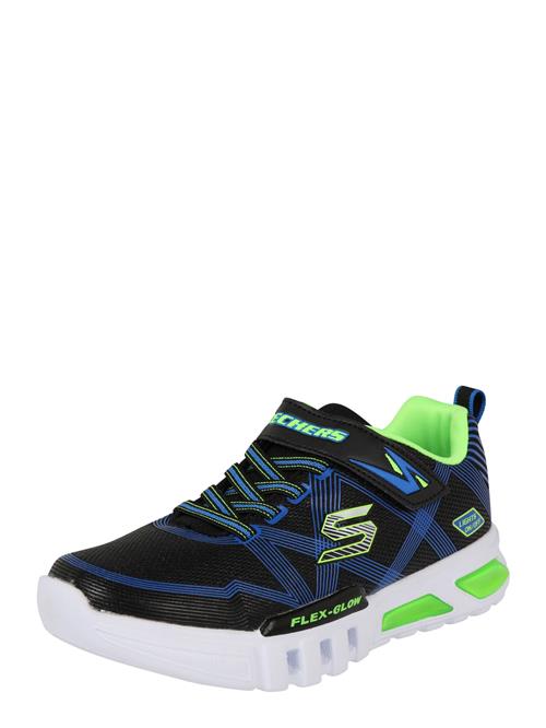 Se SKECHERS Sneakers 'Flex Glow'  royalblå / kiwi / sort ved About You