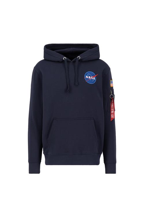 ALPHA INDUSTRIES Sweatshirt 'Space Shuttle'  blå / mørkeblå / rød / hvid