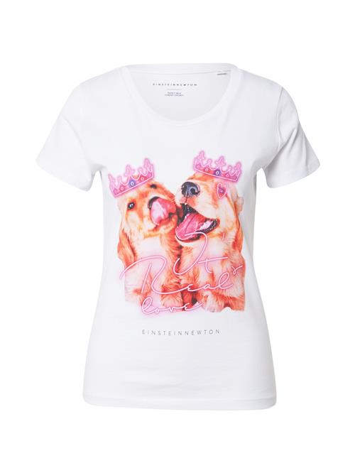 EINSTEIN & NEWTON Shirts 'Royal Puppies'  brun / pink / sort / hvid