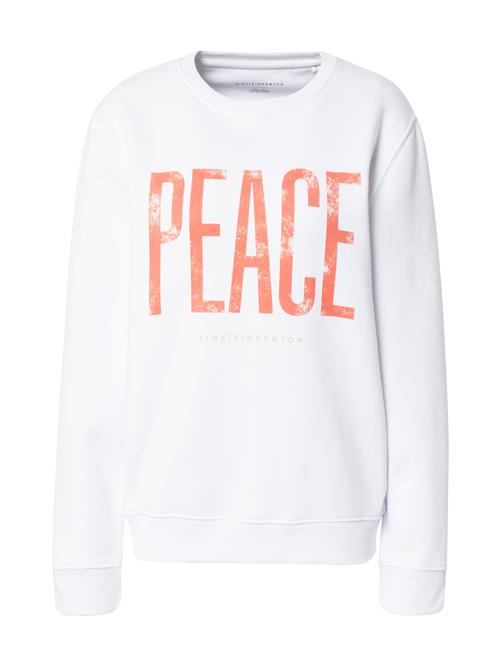 EINSTEIN & NEWTON Sweatshirt 'Paix'  laks / hvid