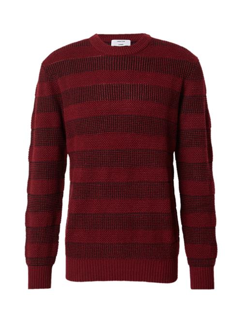 DAN FOX APPAREL Pullover 'Joost'  bordeaux / sort