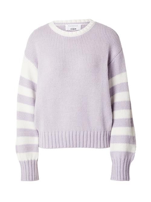 florence by mills exclusive for ABOUT YOU Pullover 'Rested'  lilla / hvid